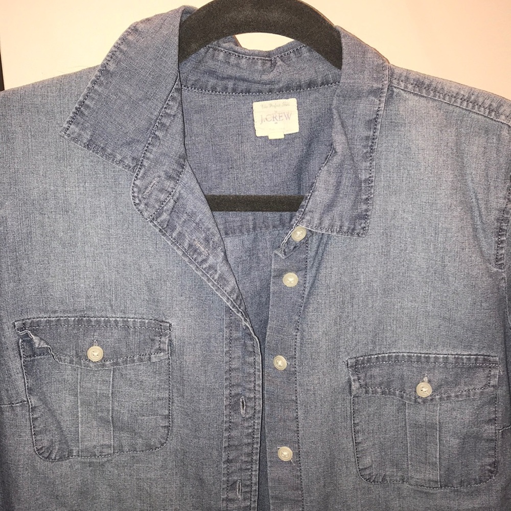 J Crew denim button up
